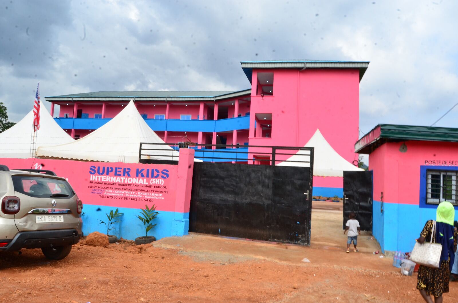 Super Kids International School campus entrance and signage