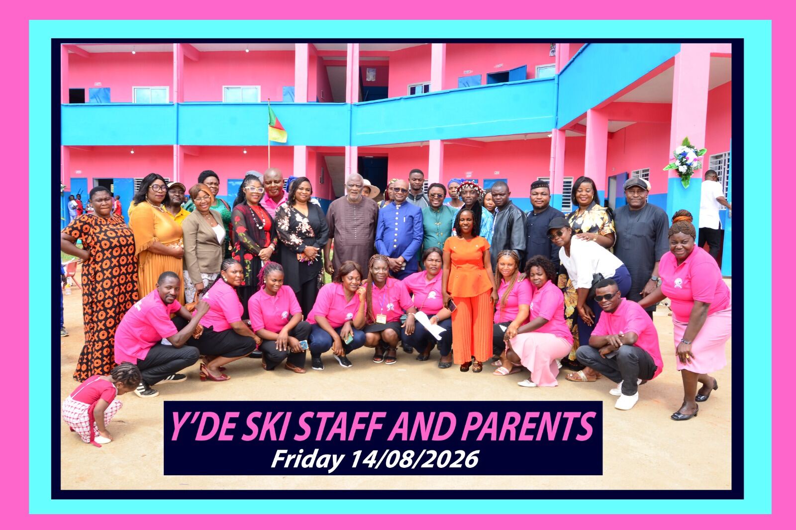 Staff and parents at the Yaoundé campus