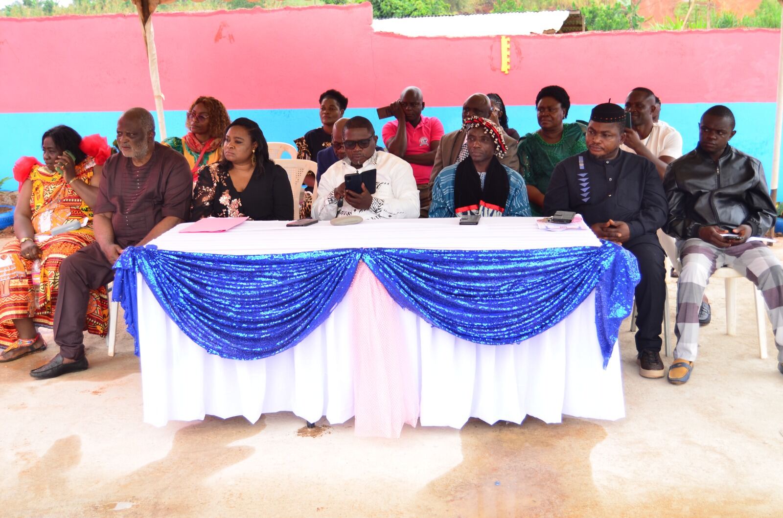 Guests seated at the ceremony head table