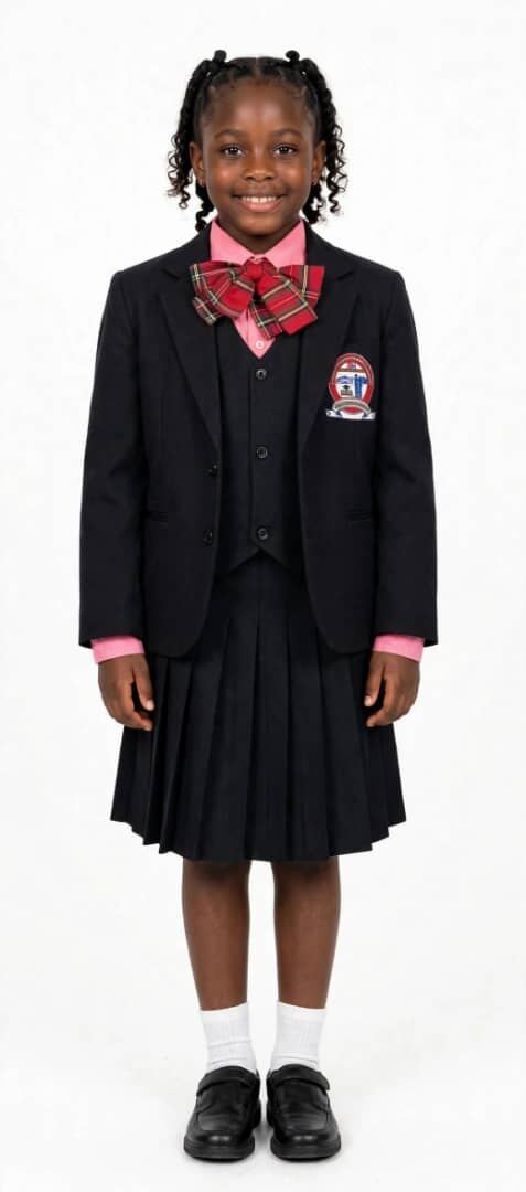 Pupil in Super Kids International School formal blazer uniform